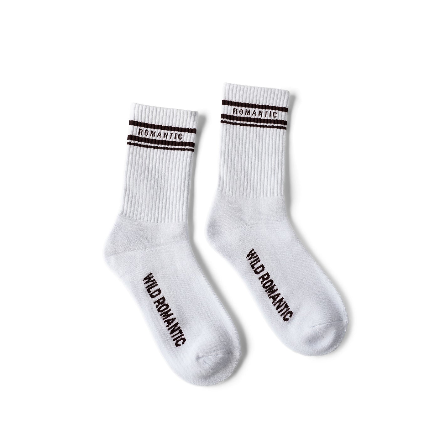 SOCKS - ROMANTIC WHITE / BLACK