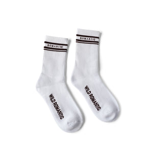 SOCKS - ROMANTIC WHITE / BLACK