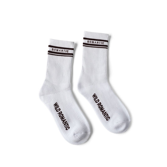 SOCKS - ROMANTIC WHITE / BLACK