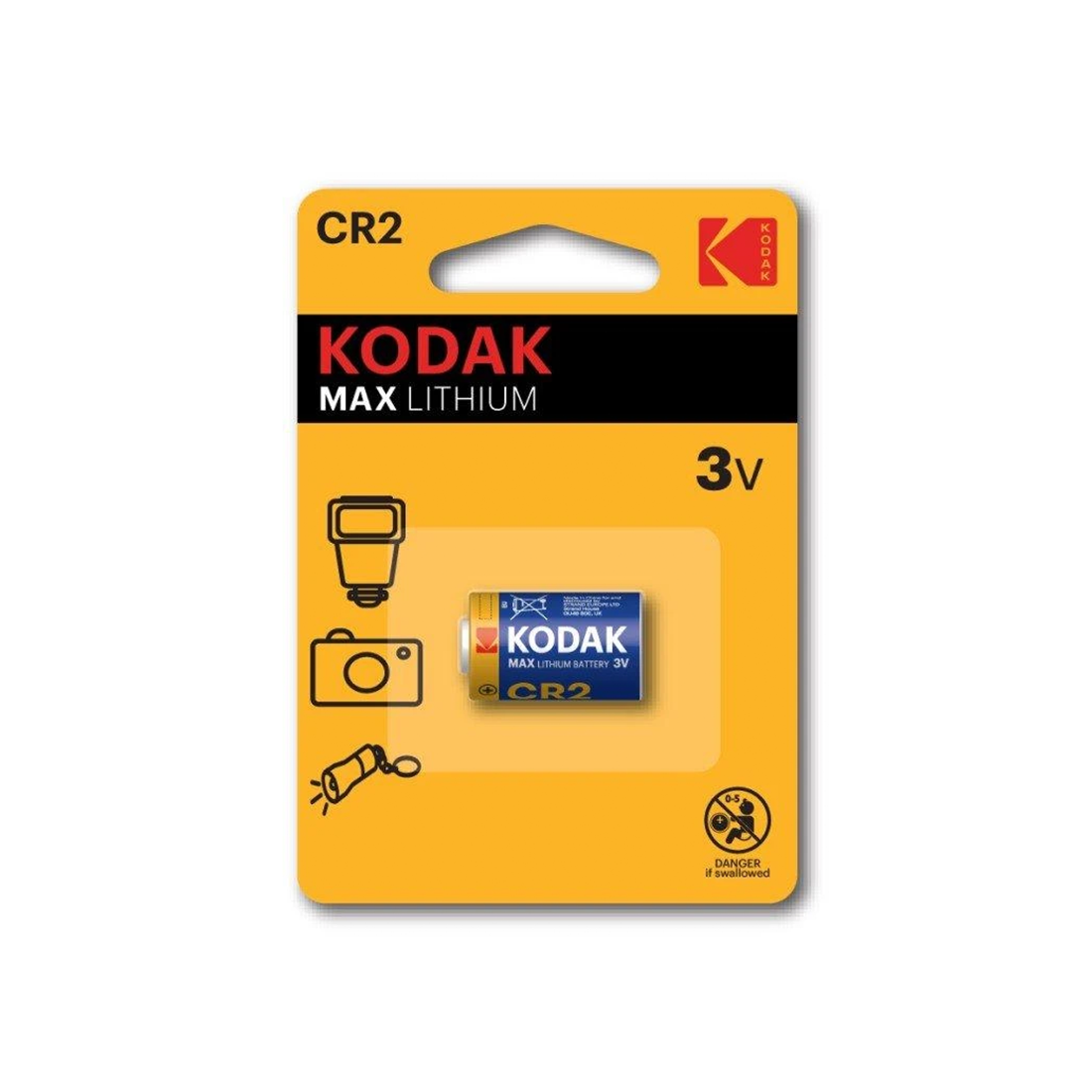 Kodak MAX Lithium KCR2 Battery, Single Pack